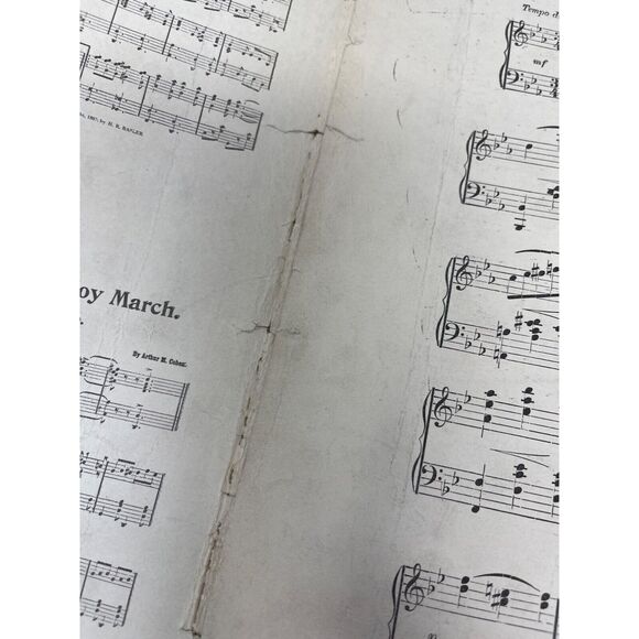 1899 Antique The Three Step RedoWa Sheet Music Horace R Basler - Picture 9 of 11